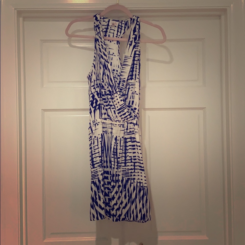 Parker size small navy and white tie dye dress